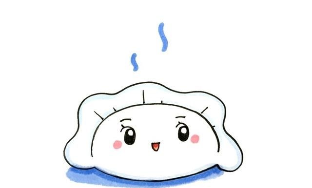 饺子简笔画，制作饺子的全过程简笔画？图2