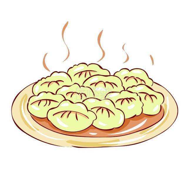 饺子简笔画，制作饺子的全过程简笔画？图8