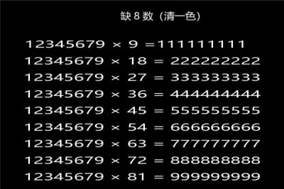 ​缺8数的规律有哪些 神奇的数字充满着魅力
