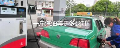 ​一斤汽油等于多少升