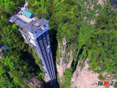 ​世界上最奇葩的电梯 第一来自中国修建在悬崖边