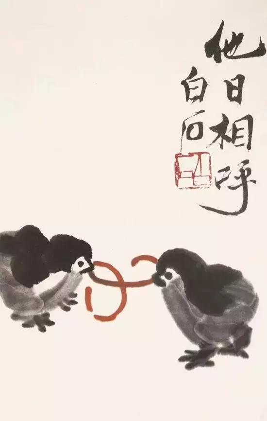 齐白石的画100幅（齐白石五幅画五个典故）(2)