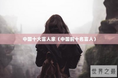 ​中国十大富人家（中国前十名富人）