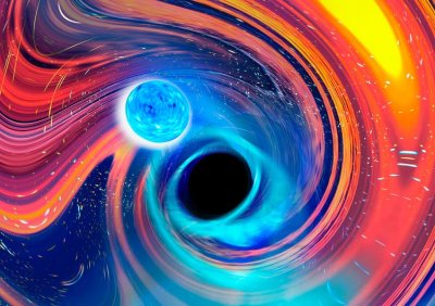 ​人类首次看到黑洞吞噬质量同样非常大的中子星