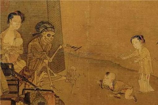 《骷髅幻戏图》是怎样的?表达了什么意思?