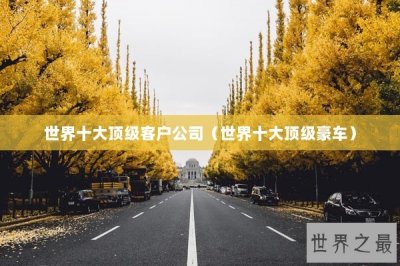 ​世界十大顶级客户公司（世界十大顶级豪车）
