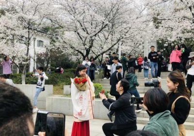 ​奇闻：男子穿着和服在武汉大学赏樱被打！网友：干得漂亮！