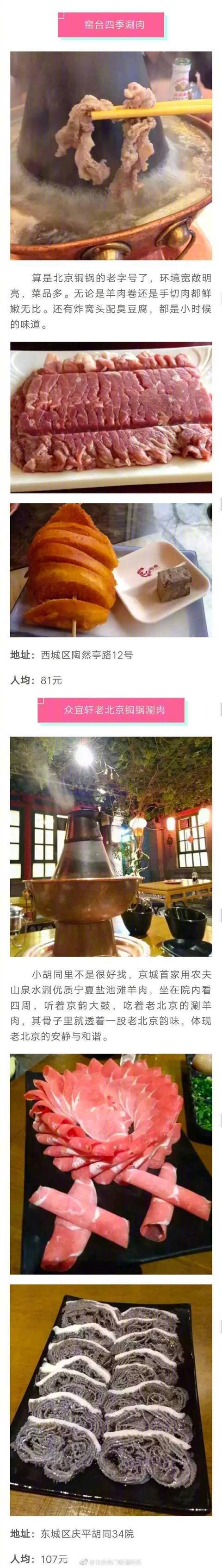 北京最好吃的铜锅涮肉都在这了，拿走不谢！