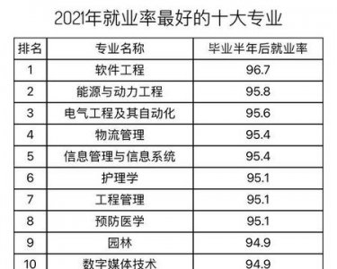 ​好就业的十大专业有哪些?(什么专业好就业前景好的十大专业)