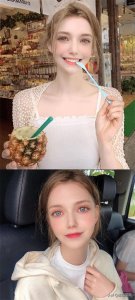 ​1998年出生的模特Chloe，长相真的是超级甜美