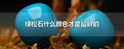 ​绿松石什么颜色才是最好的