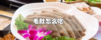 ​毛肚怎么吃
