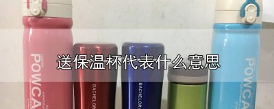 送保温杯什么意思 送保温杯啥意思
