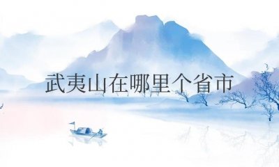 ​福建武夷山在哪里个省市（武夷山有什么好玩的）