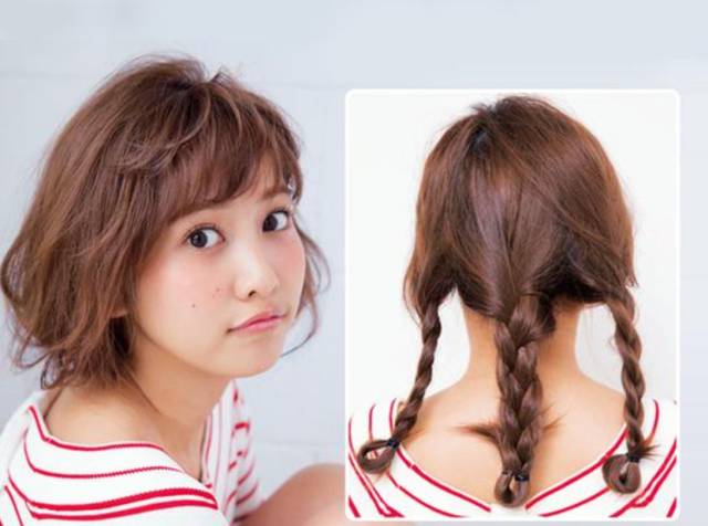 怎么把头发变短不用剪(教你1招长发巧变短发)