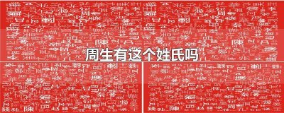 周生是姓氏 周生这个姓还有吗