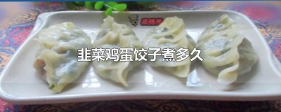 韭菜鸡蛋饺子煮多久