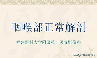 咽喉部解剖最全图解,值得收藏