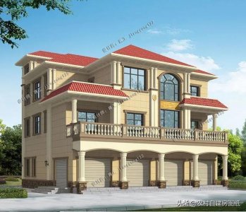 ​3款豪华带商铺农村别墅，这样建商铺，比传统的门面房漂亮太多