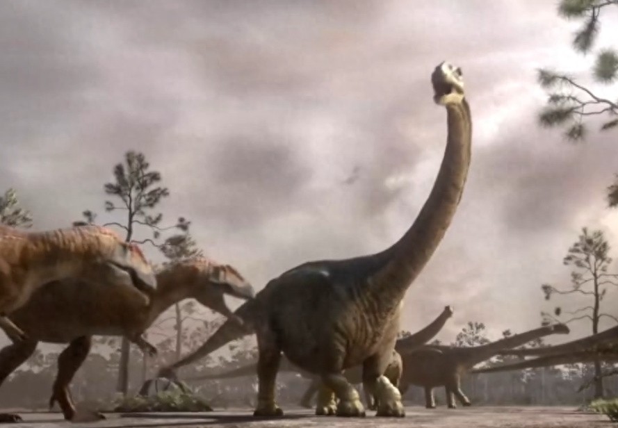 世界上最大的恐龙:阿根廷龙,体长40米体重100吨!