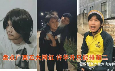 ​许华升是广西最大的网红吗？还是广西二胖、桂平光哥、农人老肥？
