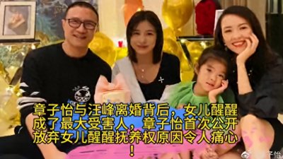 ​章子怡首次回应放弃女儿抚养权原因令人心疼，醒醒成最大受害人