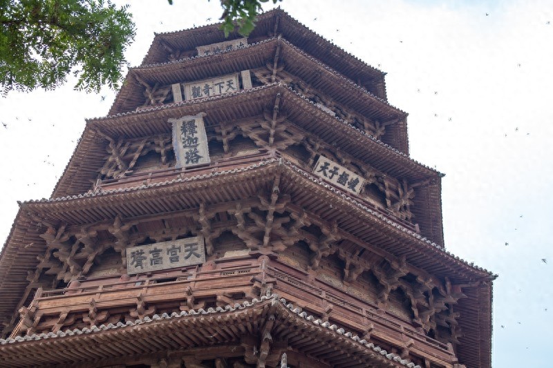 佛宫寺释迦塔，中国最高最古的一座木构塔式建筑，世界三大奇塔