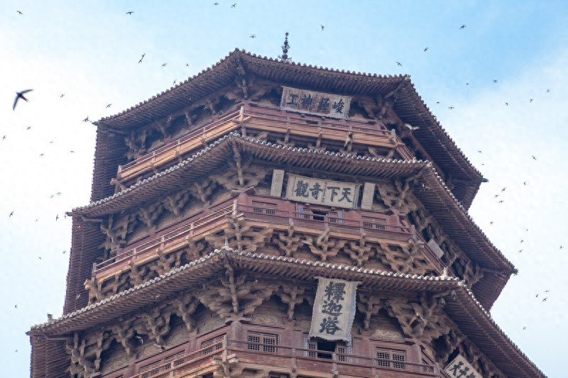 佛宫寺释迦塔，中国最高最古的一座木构塔式建筑，世界三大奇塔