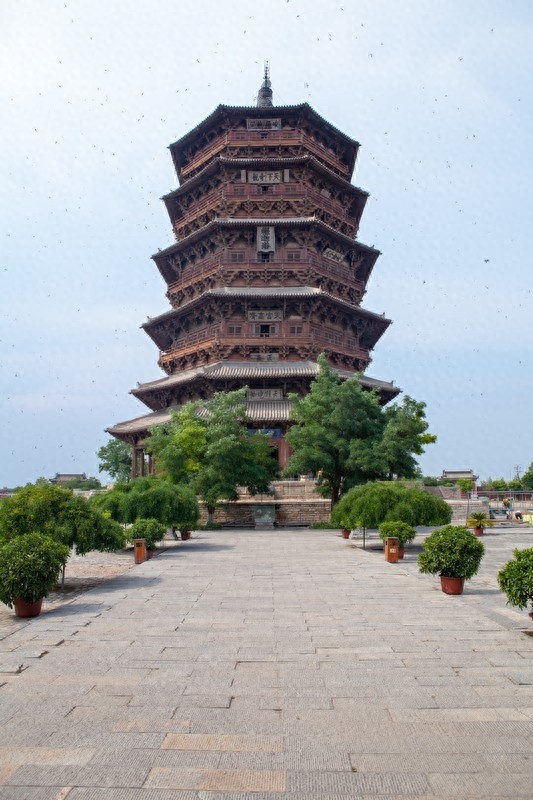 佛宫寺释迦塔，中国最高最古的一座木构塔式建筑，世界三大奇塔