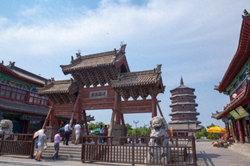 佛宫寺释迦塔，中国最高最古的一座木构塔式建筑，世界三大奇塔