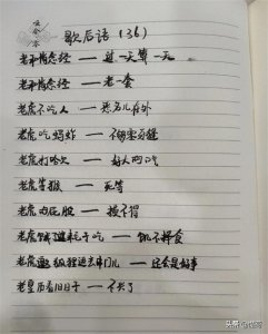 ​老虎的屁股——摸不得（有趣的歇后语36）