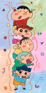 ​手机壁纸｜超可爱的蜡笔小新壁纸来啦，不来后悔哦！