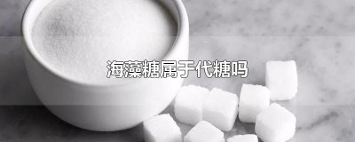 ​海藻糖属于代糖吗