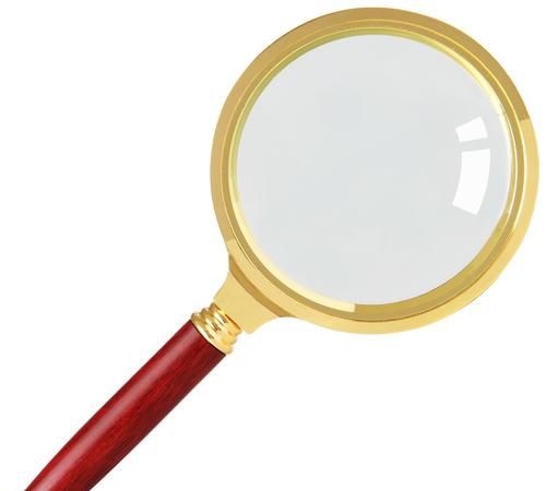 一个格式很小的图片不能放大看，那么用放大镜看会失真吗