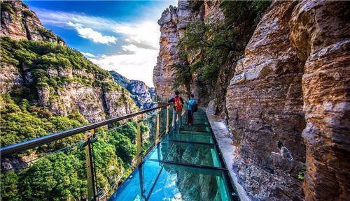 520米海拔高度! 华东最大心型玻璃观景台“抖腿”开放啦