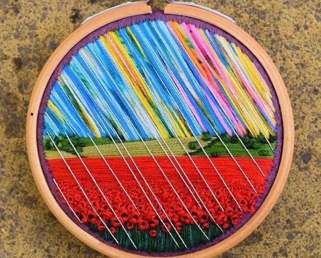 简单的手工刺绣入门教程（14个基础刺绣针法教程）(1)