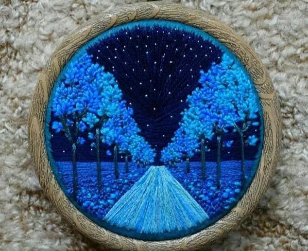 简单的手工刺绣入门教程（14个基础刺绣针法教程）(8)