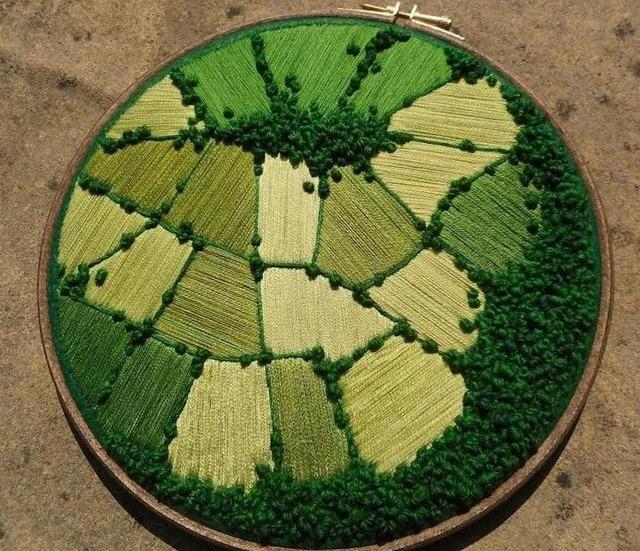 简单的手工刺绣入门教程（14个基础刺绣针法教程）(16)