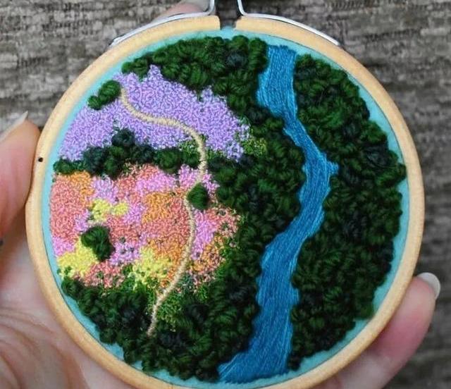 简单的手工刺绣入门教程（14个基础刺绣针法教程）(2)