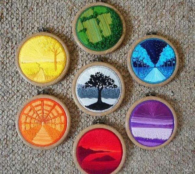 简单的手工刺绣入门教程（14个基础刺绣针法教程）(22)