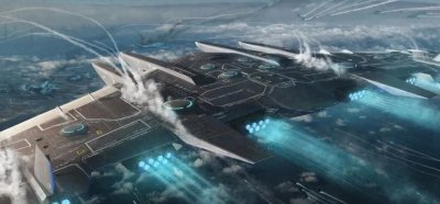 ​中国空天母舰内部细节曝光：可搭载88架战机，脉冲武器性能强悍